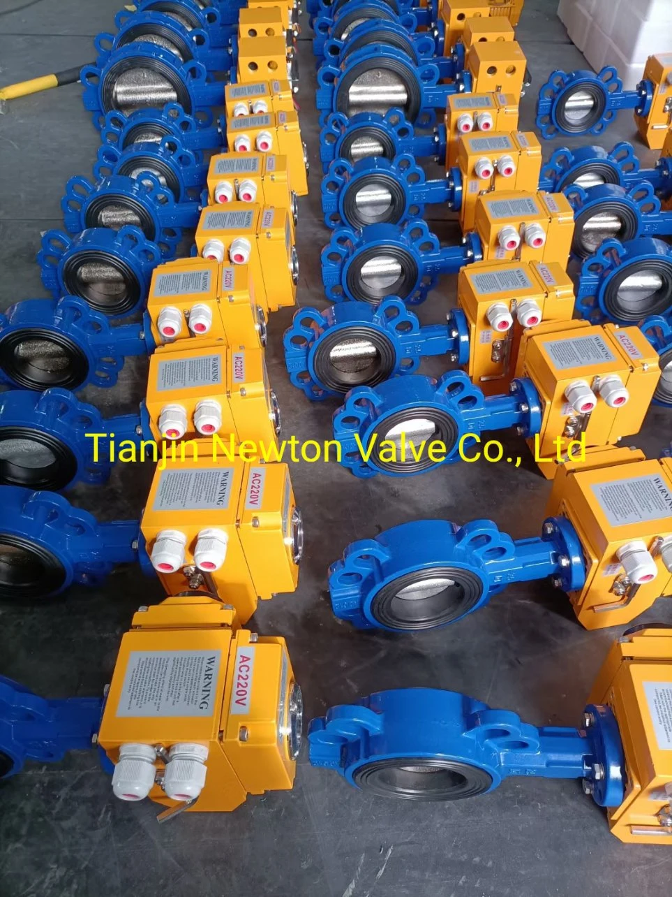 Electric Actuated Motor Wafer Connection Butterfly Valve with CE ISO Wras Approved